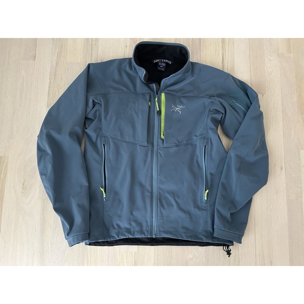 ARC'TERYX Gamma MX Blue Softshell Fleece Lined Jacket 2014 Sz Medium Gorpcore